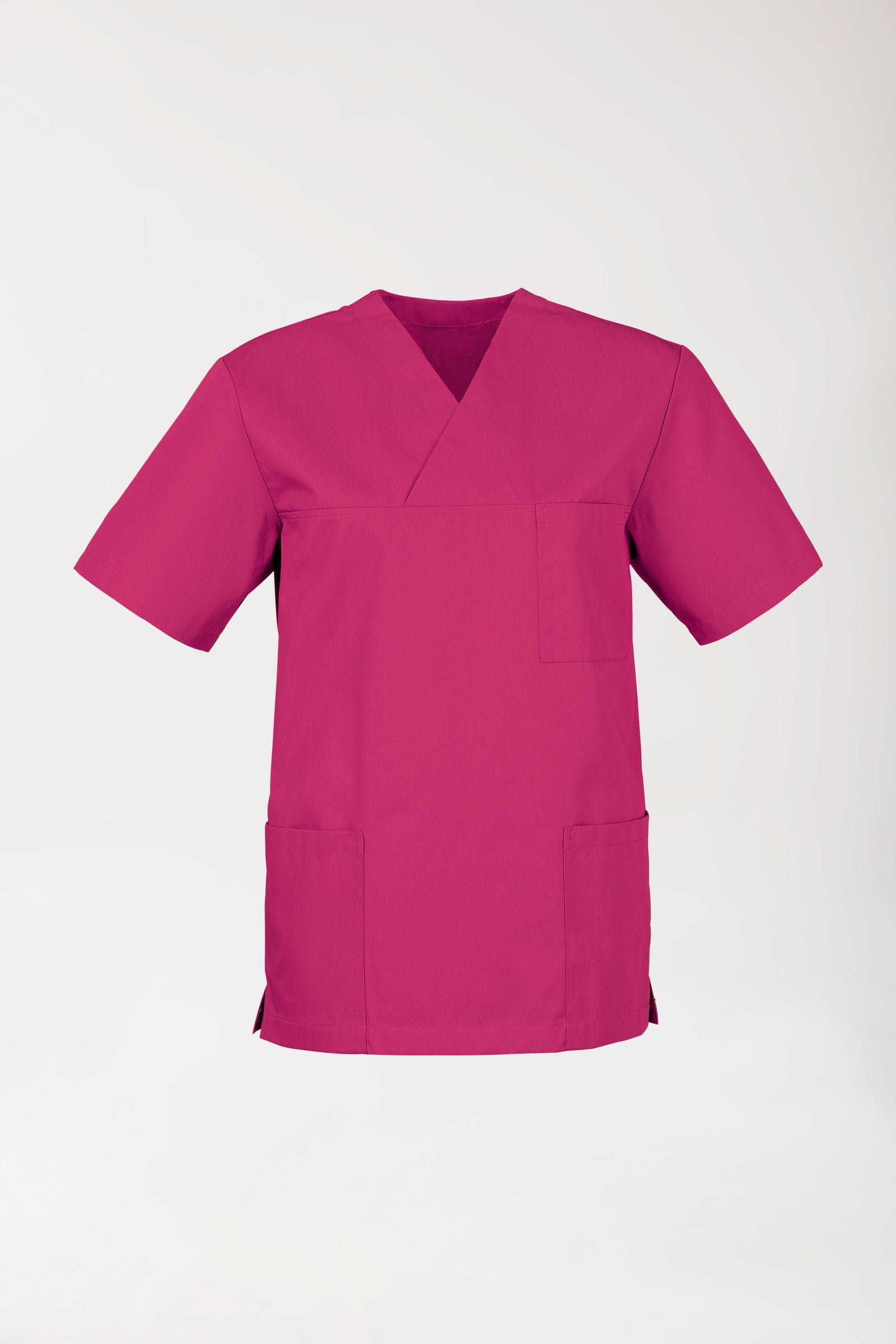 JUST STRONG Schlupfkasack Unisex - V-Ausschnitt pink, Vorderansicht 