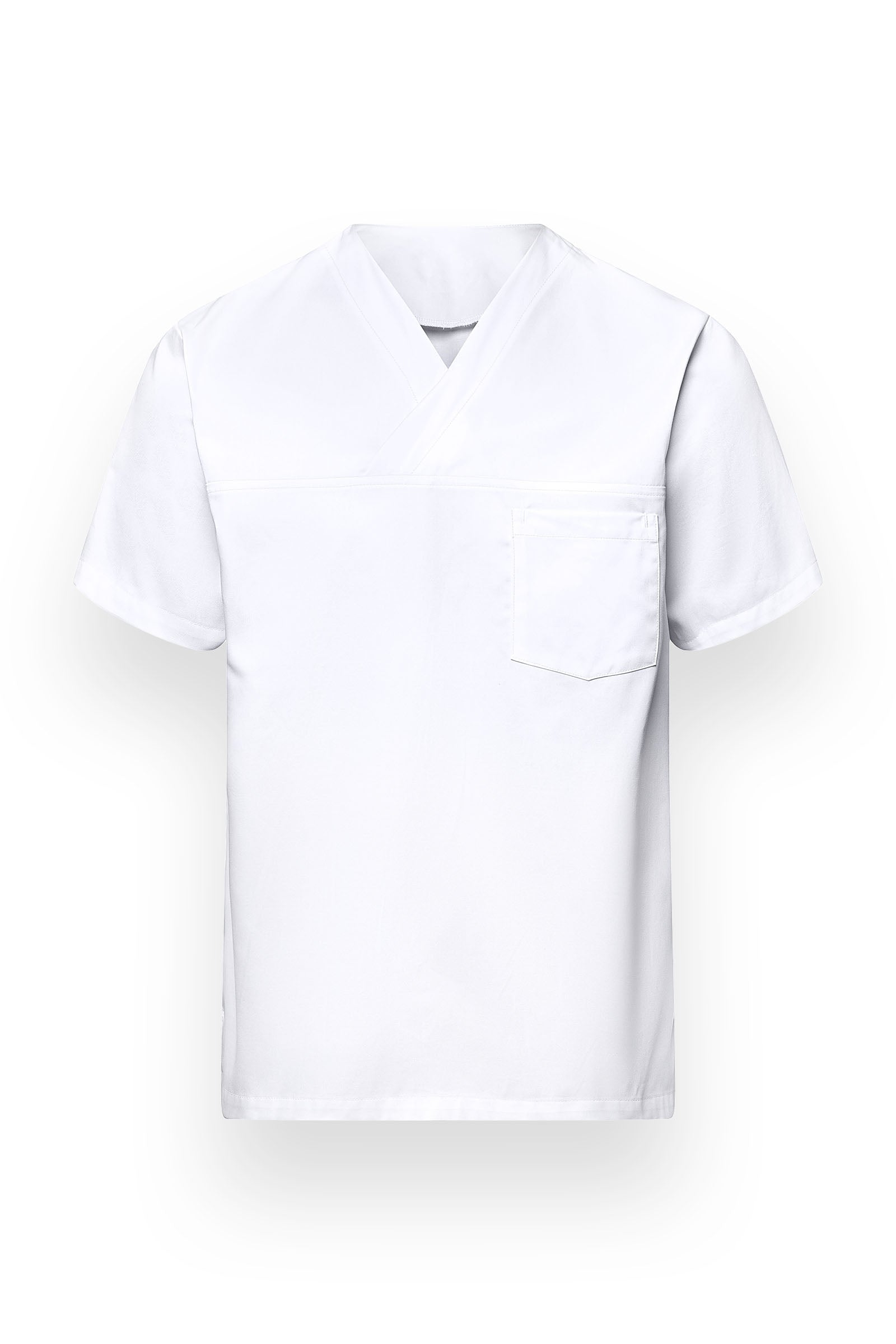 Schlupfkasack Unisex - V-Ausschnitt weiss, Vue de face 