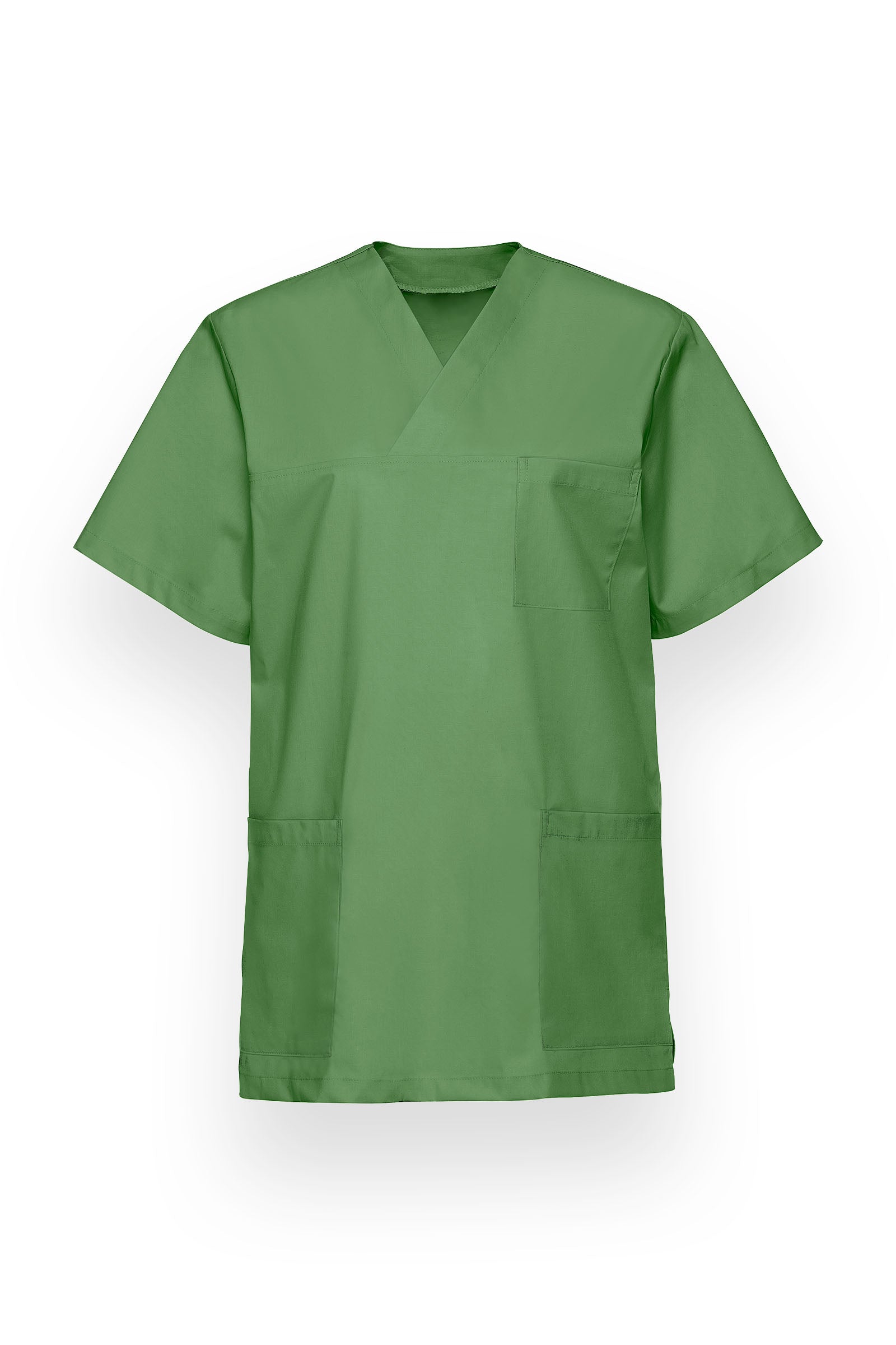 Stretch Schlupfkasack Unisex - V-Ausschnitt wiesengrün