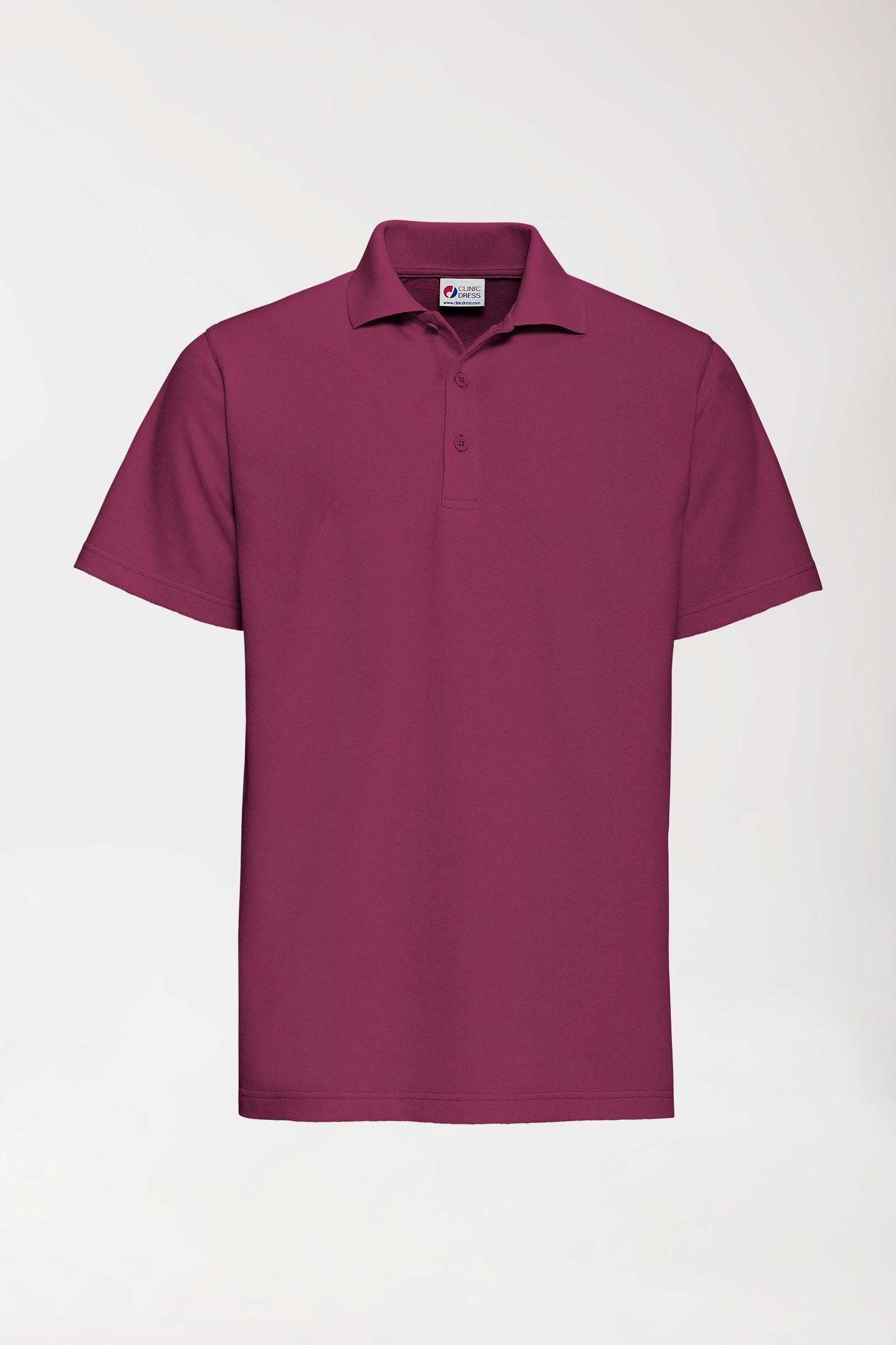 CORE Shirt Unisex - Polokragen berry, Vorderansicht 