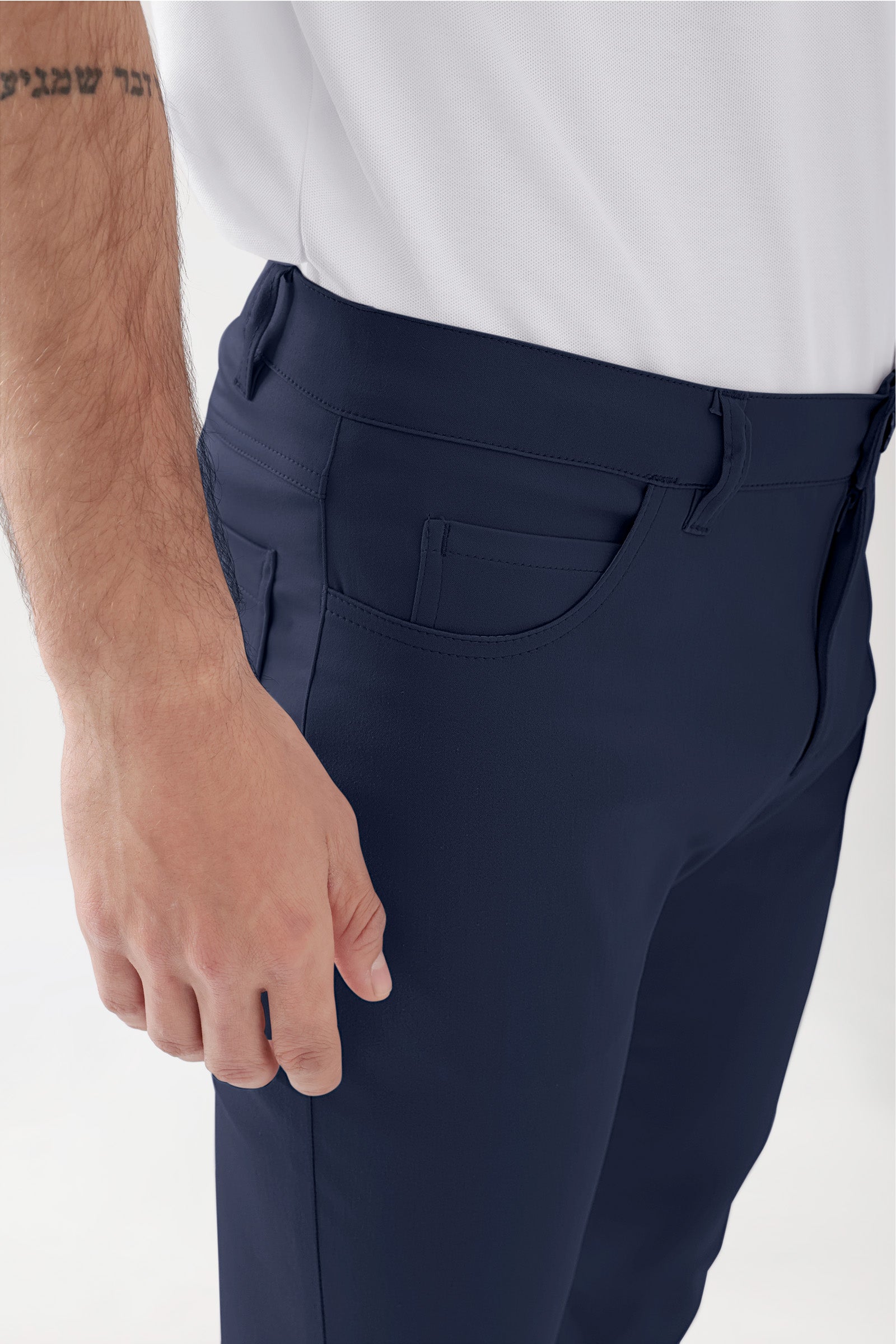 COMFY FLEX 5-Pocket Hose Herren - schlankes Bein navy