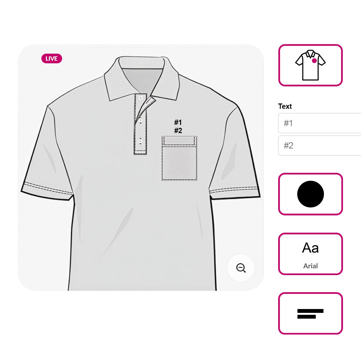 Abbildung des Stickservice-Formulars